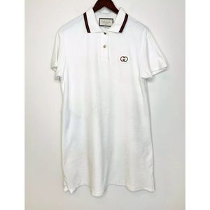 GUCCI GG Logo French Terry Polo Tennis Dress XL 10